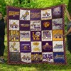 Welcome Ncaa Albany Great Danes Collection Bedding Set with Loved Quilt Blanket