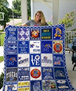 When I'm Not Running NCAA Memphis Tigers Collection Quilt Blanket for Fans