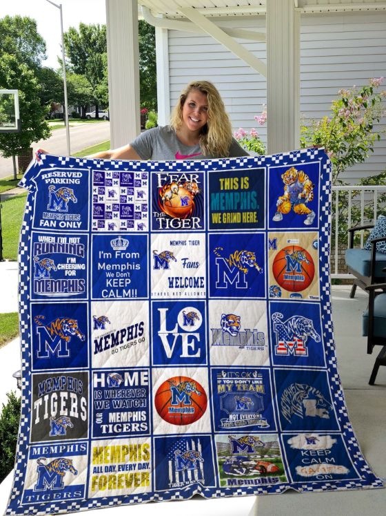 When I'm Not Running NCAA Memphis Tigers Collection Quilt Blanket for Fans
