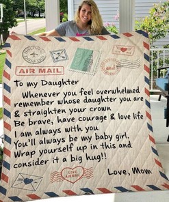 Whenever You Feel Overwhelmed Modern Mom To Daughter Quilt Bedding Set - A Quilt For Modern Moms And Daughters