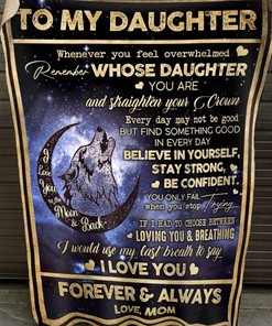 Whenever You Feel Overwhelmed- Remember Whose Daughter You Are and Straighten Your Crown Blanket Quilt Bedding Set
