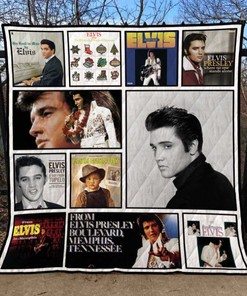 Where No One Stands Alone Elvis Presley Quilt Bedding Set for Fans of the Musician
