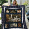 Whippet Picture Collection Quilt Bedding Set with Quilt Blanket, Great Gift for Dog Lovers