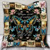 Whisper Words of Wisdom Butterfly Lo Quilt Blanket Baby or Kids Bed Set with Beautiful Quotes