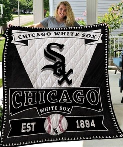 White Sox Chicago EST 1894 Sport Quilt Blanket for Baseball Fans