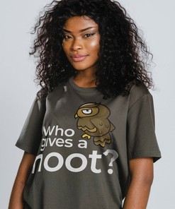 Who Gives a Hoot Night Owl Unisex Tee for Nocturnal Fans