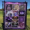 Wicca Symbol Collection Quilt Blanket, Ideal for Spiritual People