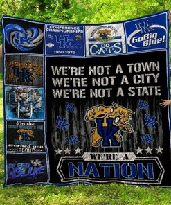 Wildcats Nation Ncaa Kentucky Quilt Bedding Set for Teens