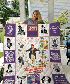 Willy Wonka And The Chocolate Factory For Fan Collection Collected Quilt Blanket with Classic Movie Theme