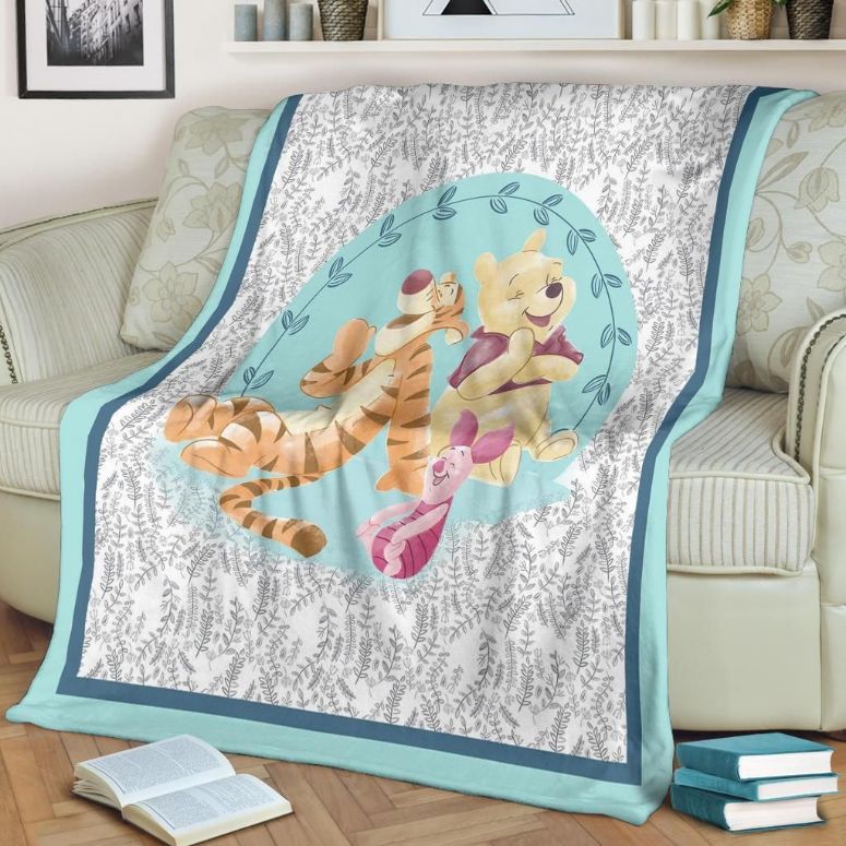 Winnie The Pooh Best Seller Fleece Blanket Fan Gift with Keywords