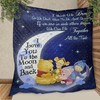 Winnie-The-Pooh With Friends I Love You To The Moon And Back Quilt Bedding Set - Perfect Gift For All Ages