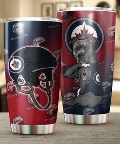 Winnipeg Jets NHL Tumbler: Funny Dog Design Tumbler for NHL Fans, Perfect for Gifting
