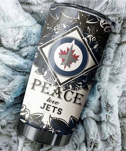 Winnipeg Jets NHL Tumbler - Peace Love Design Tumbler