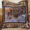 Winter Hunting Deer Hunting Lo Quilt Blanket for Hunting Lovers