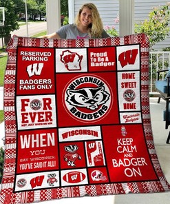 Wisconsin Badgers Quilt Bedding Set for Sports Fans