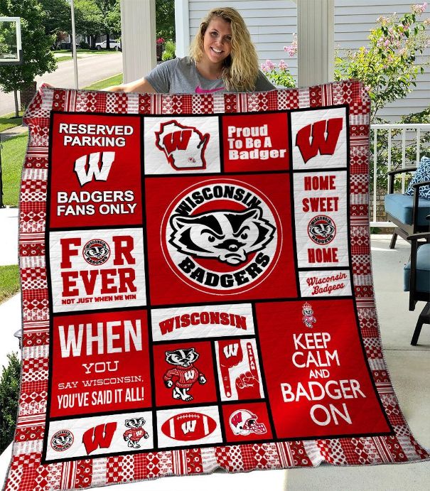 Wisconsin Badgers Quilt Bedding Set for Sports Fans