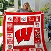 Wisconsin Badgers Red Quilt Blanket - Show Some Team Spirit and Stay Warm