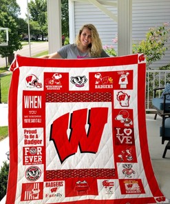 Wisconsin Badgers Red Quilt Blanket - Show Some Team Spirit and Stay Warm