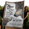 Wolf Believe In Yourself Quilt Blanket - Uncle's Personalized Gift For Niece