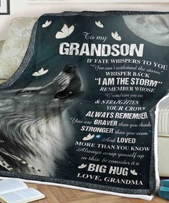 Wolf Blanket Bedding Set for Grandson Family