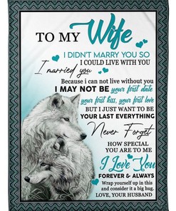 Wolf Fan To My Wife Never Forget How Special You Are To Me Quilt Bedding Set for Wife From Husband Birthday