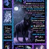 Wolf Fleece Blanket From Grandma For Grandson Who Needs Comfort