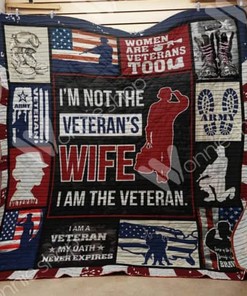 Women Veterans Are Veterans Too Quilt Blanket: Celebrate Equality