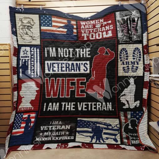 Women Veterans Are Veterans Too Quilt Blanket: Celebrate Equality