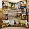 Work and Love for Horses Quilt Bed Set