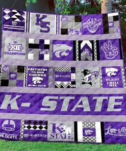 XII Champions Ncaa Kansas State Wildcats Great Quilt Bedding Set for Boys