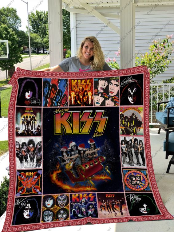 Xmas Kiss Collected Quilt Blanket - Cozy and Warm Gift for Christmas
