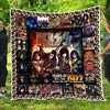 Years Of Kiss Band Memories Quilt Blanket - Years of Kiss Band Memories Vintage Quilt Bedding Set