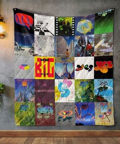 Yes Album Covers Quilt Blanket for Progressive Rock Fans