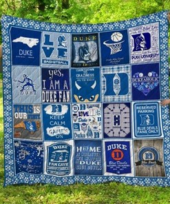 Yes I Am A Duke Fan Depaul Blue Demons Ncaa Quilt Bedding Set