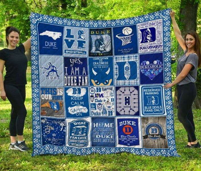 Yes I Am A Duke Fan Depaul Blue Demons Ncaa Quilt Bedding Set