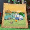Yorkshire Terrier Camping Quilt Bedding Set - Perfect For Dog Lovers Who Love The Outdoors