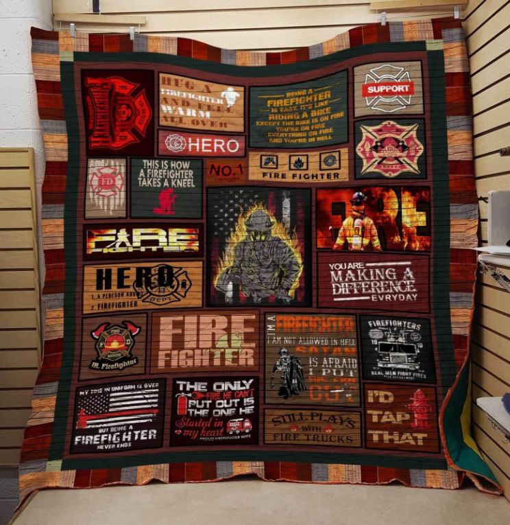 You Are Making A Difference Every Day Firefighter Bed Set for Teenagers