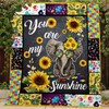 You Are My Sunshine Elephant Autism Elephant Quilt Blanket for Elephant and Autism Lovers