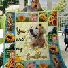 You Are My Sunshine Golden Retrieve Family Inspired Quilt Bedding Set