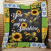 You Are My Sunshine Quilt Bedding Set with Quilt Blanket Baby, Great Gift for Girls