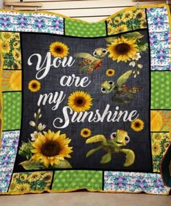 You Are My Sunshine Quilt Bedding Set with Quilt Blanket Baby, Great Gift for Girls