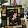 You Are My Sunshine with Snoopy Quilt Blanket - Personalized Gifts