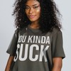 You Kinda Suck Sarcastic Shirt - Funny Tshirt with Sayings - Movie Shirts for Men and Women