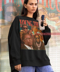 Young Slatt Thug Sweatshirt featuring a graphic essential T-shirt of homage rapper Young Thug