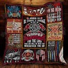 Your God Will Be With You Firefighter Vintage Quilt Bedding Set