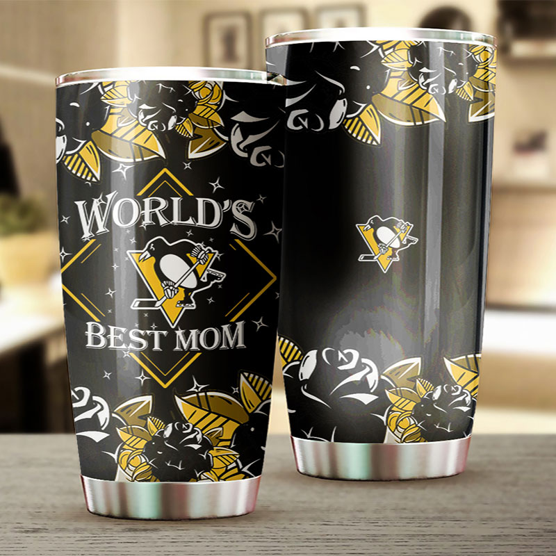 Your Mom Deserves This World's Best Mom Pittsburgh Penguins NHL Tumbler - Image 2