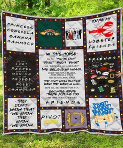 You're My Lobster Friends Inspired Quilt Blanket for Friends Fans