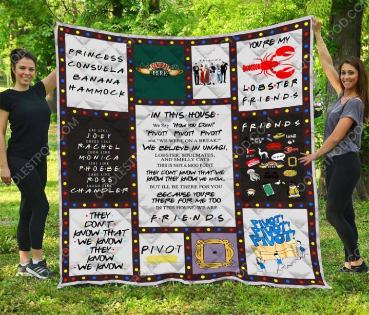 You're My Lobster Friends Inspired Quilt Blanket for Friends Fans