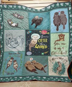 You're Otter This World Quilt Bedding Set for Animal Lovers
