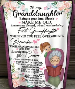 Youthful Grandma Quilt Bedding Set for Granddaughter's Christmas Birthday New Year Anniversary